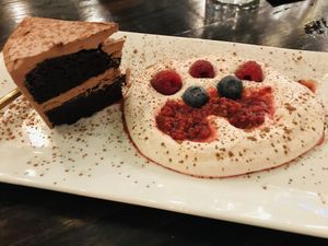 Cake of the night (chocolate/peanut butter)  at Ka Papa Cuisine in Sarasota