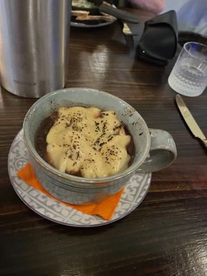 French Onion Soup  #Veganuary at Ka Papa Cuisine in Sarasota