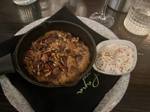 Cookie Skillet with Chocolate, Pecans & Walnuts #Veganuary at Ka Papa Cuisine in Sarasota