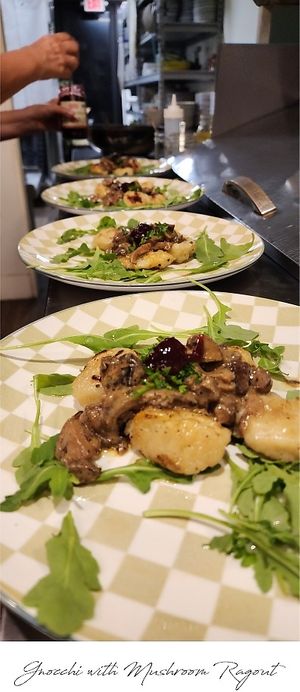 Gnocchi with Wile Mushroom Ragout at Ka Papa Cuisine in Sarasota