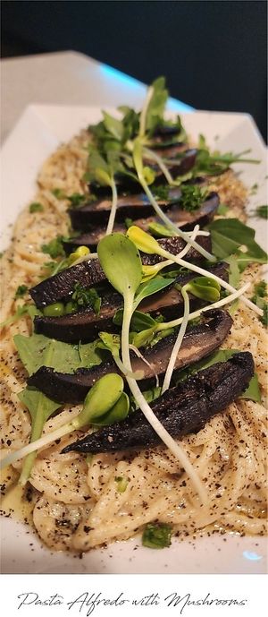 Pasta Alfredo with Mushrooms at Ka Papa Cuisine in Sarasota