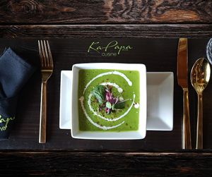 Watercress Soup at Ka Papa Cuisine in Sarasota