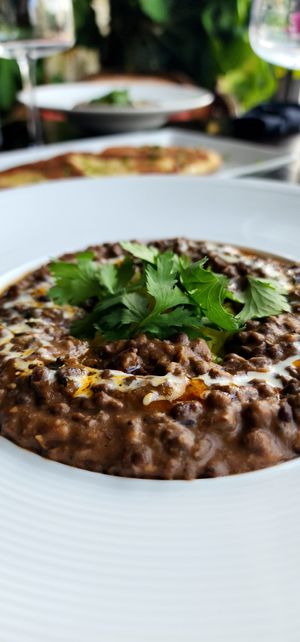 Dal Makhani (Black Lentil Dal) with Couscous at Ka Papa Cuisine in Sarasota