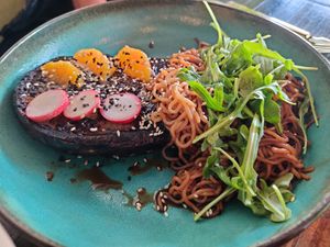 Plum miso eggplant at Ka Papa Cuisine in Sarasota