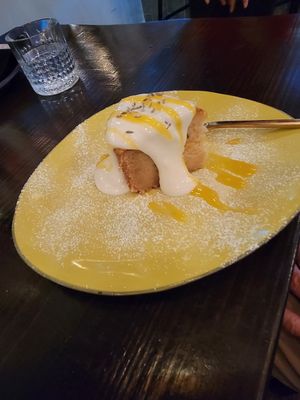 Lavender lemon cake at Ka Papa Cuisine in Sarasota