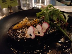 Miso glazed eggplant at Ka Papa Cuisine in Sarasota