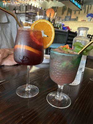 Sangria and watermelon cocktail  at Ka Papa Cuisine in Sarasota