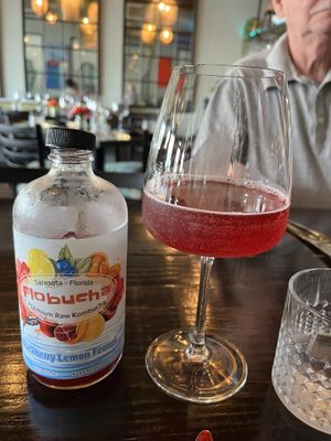 BlackBerry lemon fennel kombucha   at Ka Papa Cuisine in Sarasota