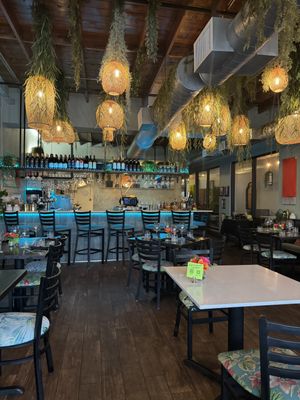 Restaurant lights   at Ka Papa Cuisine in Sarasota