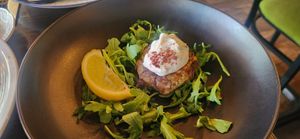 Crab cake at Ka Papa Cuisine in Sarasota