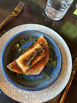 This is the watermelon feta appetizer that I dream of at night  at Ka Papa Cuisine in Sarasota