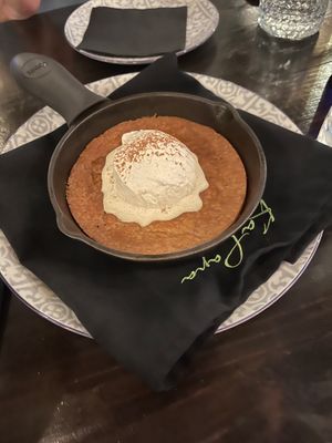 Save room for the Skillet Cookie with “ice cream” at Ka Papa Cuisine in Sarasota