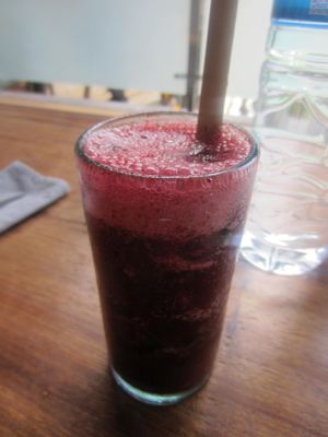 Berry ice tea : really refreshing, really good at Clean Cafe in Ubud