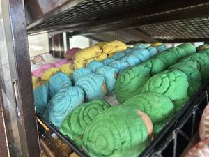 Vegan eastern eggs pan dulce  at Rebeca's Bakery in Watsonville