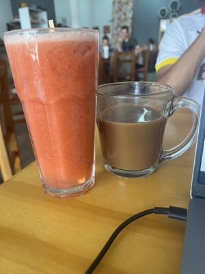   at Calmate Cafe in Puerto Vallarta