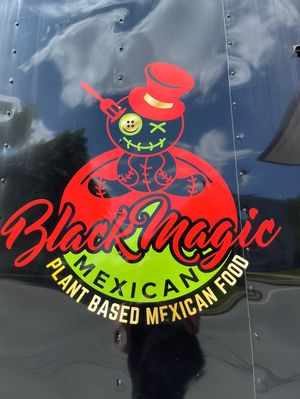 Logo at Black Magic Mexican in Lebanon
