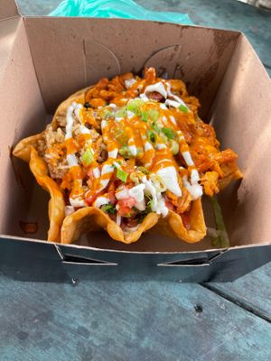 Heathen chicken taco bowl.  at Black Magic Mexican in Lebanon