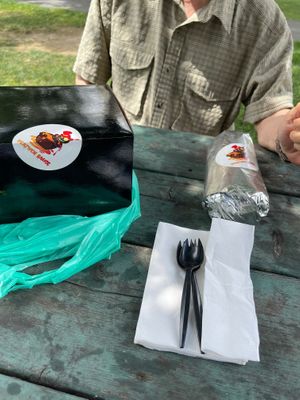 Heathen chicken burrito. We could have shared it. at Black Magic Mexican in Lebanon