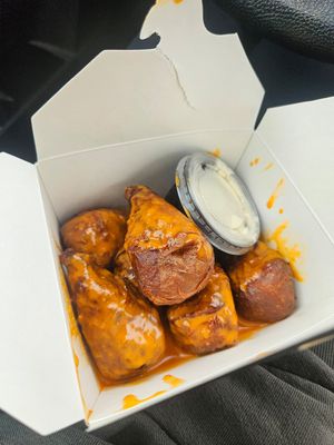 The chix wings with ranch (6 pieces) at Black Magic Mexican in Lebanon