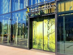 Entrance at Hans im Glück in Dusseldorf