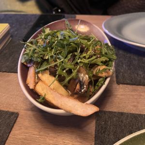 Loaded fries #Veganuary at Hans im Glück in Dusseldorf