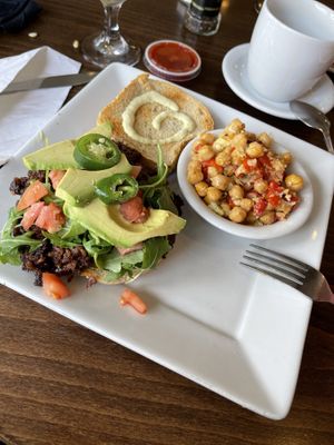 The Scratch Vegan Burger at The Cafe in Naples