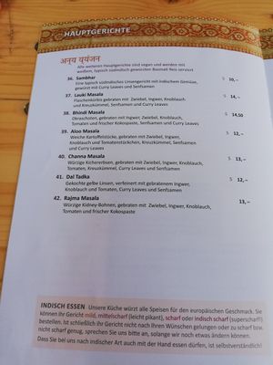 Hauptgerichte at Mahadosa in Hamburg