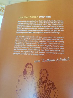 Das Mahadosa und wir... at Mahadosa in Hamburg