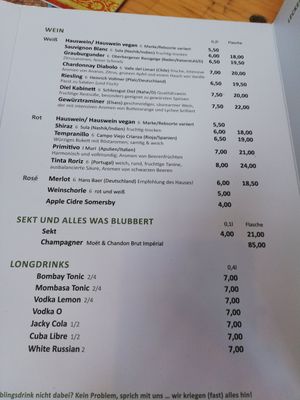 Wein, Sekt.. at Mahadosa in Hamburg