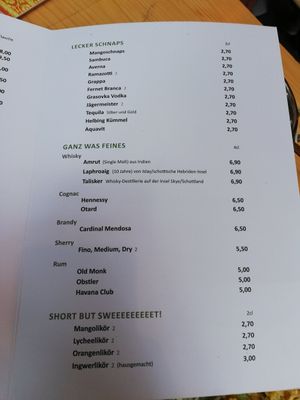 Schnaps.. at Mahadosa in Hamburg