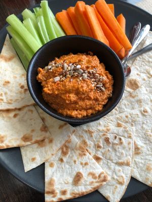 The Muhammara dip! Absolutely amazing. A must have when you visit Parsley & Thyme at Parsley and Thyme in Silves