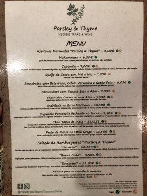   at Parsley and Thyme in Silves