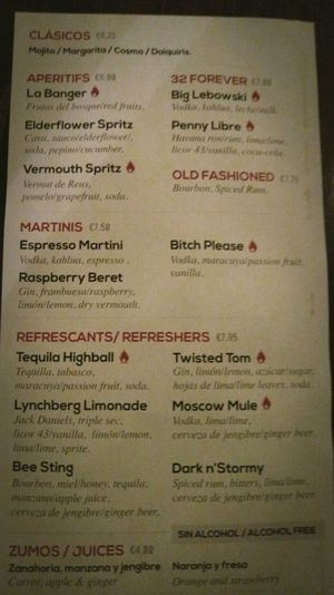 Drinks 1 at Penny Banger in Barcelona