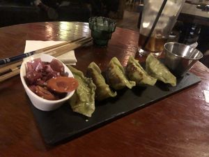 Gyozas  #Veganuary at Penny Banger in Barcelona