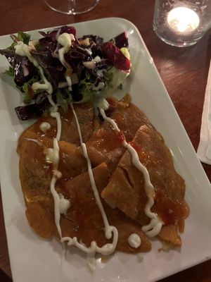 Kimchi pancakes  at Penny Banger in Barcelona