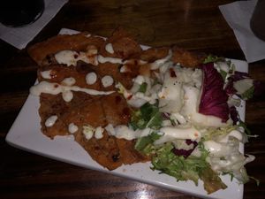 kimchi pancakes  at Penny Banger in Barcelona