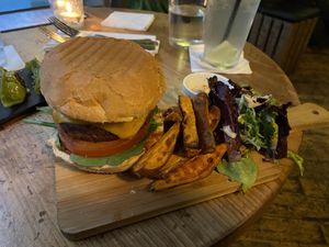 Burger  at Penny Banger in Barcelona