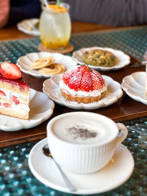 Assortment of desserts  at Pengohoda - 펜고호다 in Jeju
