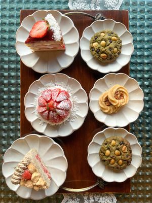 Assortment of desserts  at Pengohoda - 펜고호다 in Jeju