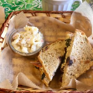 vegan Mediterranean sandwich at Silke's Old World Breads in Clarksville