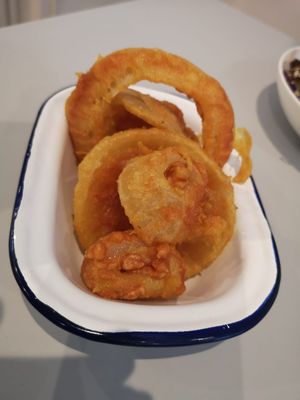 Onion Rings at Slice + Dice in Norwich
