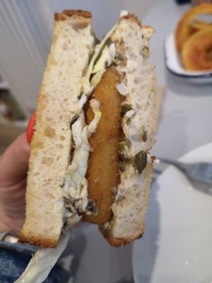 F*sh Finger Sandwich at Slice + Dice in Norwich