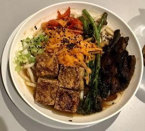 Tofu dish  at Slice + Dice in Norwich