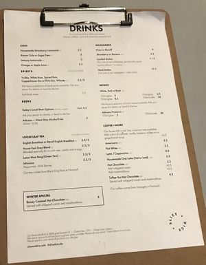 Drinks  at Slice + Dice in Norwich