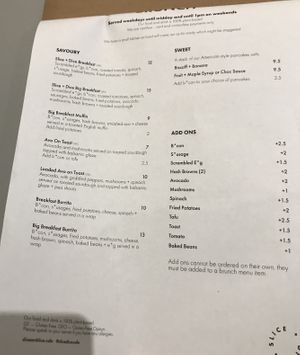 Breakfast   at Slice + Dice in Norwich