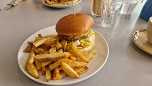 Burger at Slice + Dice in Norwich