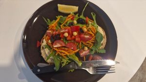 Hummus open-sandwich  at Tori's - 토리스 in Ulsan