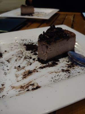 Oreo cheese cake. Not a fan of cheesecake but i preferred this over the other options. Glad I did, it was delicious!!! at Necio Mexican Kitchen in Denver