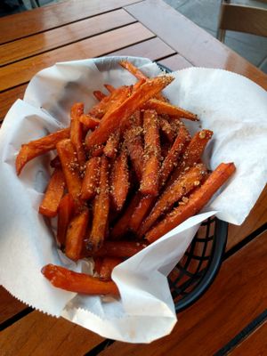 sweet and spicy campote fries at Tony's Darts Away in Burbank