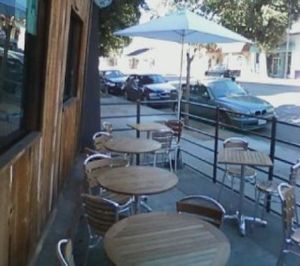 new outdoor patio at Tony's Darts Away in Burbank